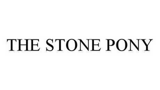 THE STONE PONY