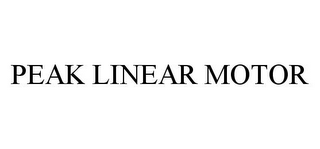 PEAK LINEAR MOTOR