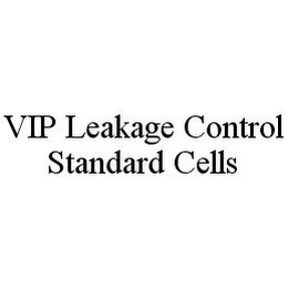 VIP LEAKAGE CONTROL STANDARD CELLS