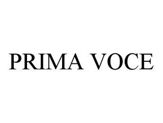 PRIMA VOCE