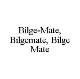 BILGE-MATE, BILGEMATE, BILGE MATE