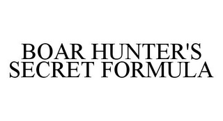 BOAR HUNTER'S SECRET FORMULA