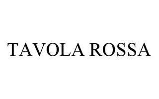 TAVOLA ROSSA