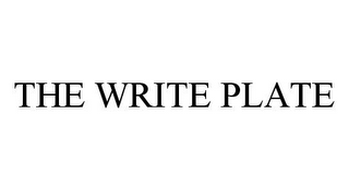 THE WRITE PLATE