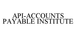 API-ACCOUNTS PAYABLE INSTITUTE