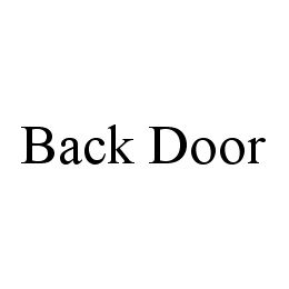 BACK DOOR