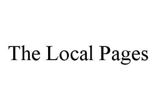 THE LOCAL PAGES