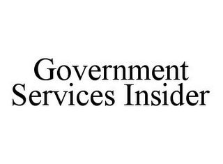 GOVERNMENT SERVICES INSIDER