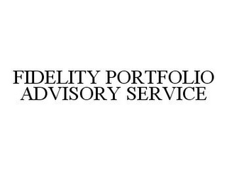 FIDELITY PORTFOLIO ADVISORY SERVICE