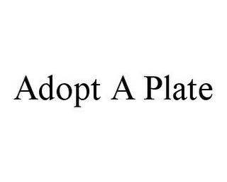 ADOPT A PLATE