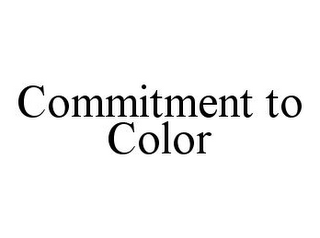 COMMITMENT TO COLOR