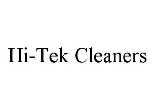 HI-TEK CLEANERS