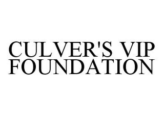 CULVER'S VIP FOUNDATION