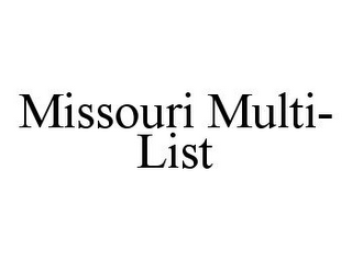 MISSOURI MULTI-LIST