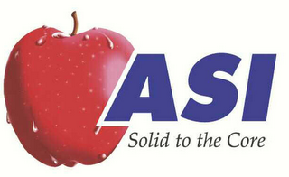 AN APPLE WITH "ASI" OVERLAPPING, AND THE WORDS "SOLID TO THE CORE" UNDERNEATH "ASI"