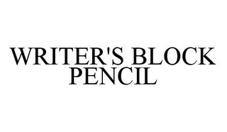 WRITER'S BLOCK PENCIL