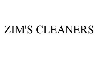 ZIM'S CLEANERS