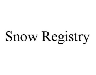 SNOW REGISTRY