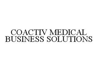 COACTIV MEDICAL BUSINESS SOLUTIONS