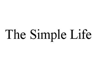 THE SIMPLE LIFE