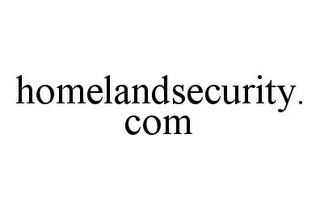 HOMELANDSECURITY.COM