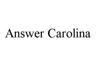 ANSWER CAROLINA