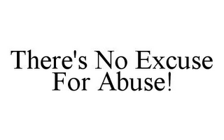 THERE'S NO EXCUSE FOR ABUSE!