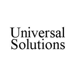 UNIVERSAL SOLUTIONS