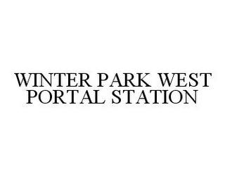 WINTER PARK WEST PORTAL STATION