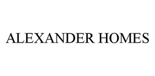 ALEXANDER HOMES