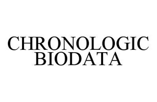 CHRONOLOGIC BIODATA