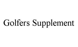 GOLFERS SUPPLEMENT