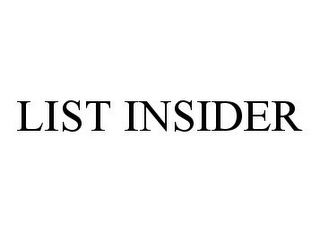 LIST INSIDER