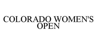 COLORADO WOMEN'S OPEN