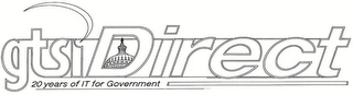 GTSIDIRECT 20 YEARS OF IT GOVERNMENT