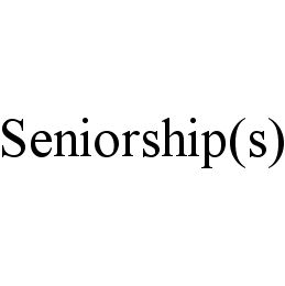 SENIORSHIP(S)