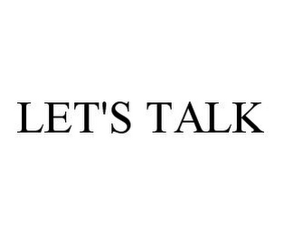 LET'S TALK