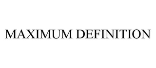 MAXIMUM DEFINITION