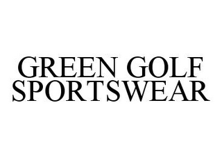 GREEN GOLF SPORTSWEAR