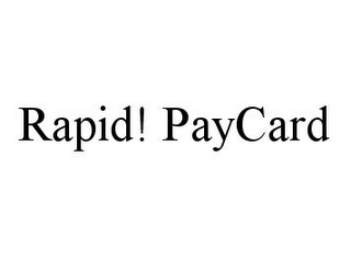 RAPID! PAYCARD