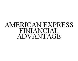 AMERICAN EXPRESS FINANCIAL ADVANTAGE