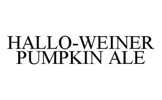 HALLO-WEINER PUMPKIN ALE