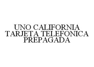 UNO CALIFORNIA TARJETA TELEFONICA PREPAGADA