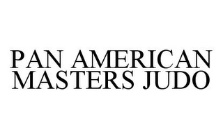 PAN AMERICAN MASTERS JUDO