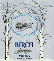 WHITE BIRCH VODKA CONTAINS BIRCH SAP OCHAROVANIE RUSSOKI CLASSIKI