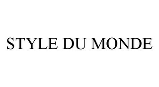 STYLE DU MONDE