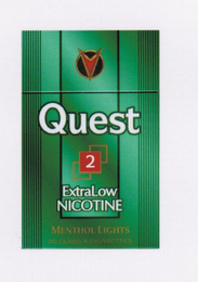 QUEST 2 EXTRALOW NICOTINE MENTHOL LIGHTS 20 CLASS A CIGARETTES