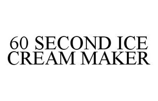 60 SECOND ICE CREAM MAKER