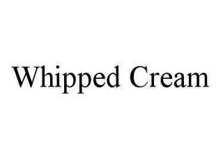 WHIPPED CREAM