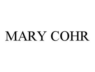 MARY COHR